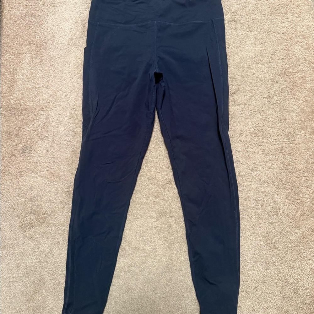 Vuori Navy Blue High-Waisted Leggings